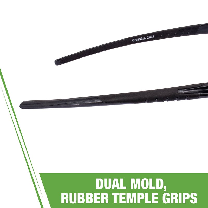 Crossfire 2961 Safety Glasses, Smoke Lens/Pearl Black Frame, One Size - Image 4